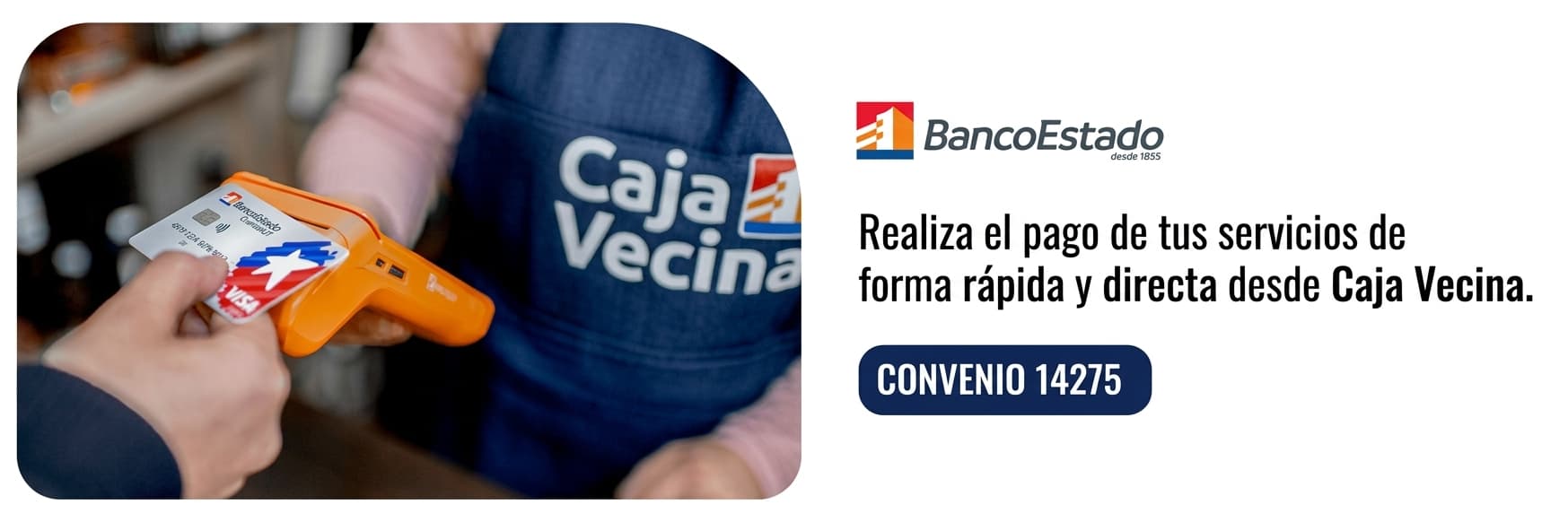 Paga tus servicios desde Caja Vecina
